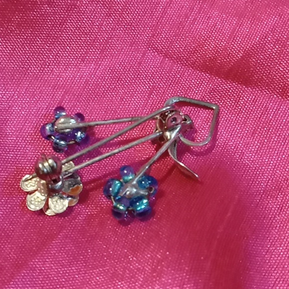 Lot Of Vintage Jewelry Coro Austria Brooch Earrings Rhinestones - Picture 7 of 10